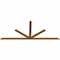 Ekena Millwork Saratoga Timber Gable Bracket, Western Red Cedar, 96"W x 40"H x 1 1/2"D x 3 1/2"F, 10/12 Pitch GBW096X40X0204SAR00SWR - alternate 5